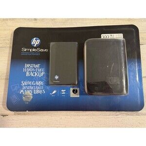 HP SimpleSave 500GB 2.5" Hard Drive With Case SD500A Brand New Sealed